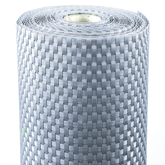 Polyrattan Sichtschutz in Hellgrau