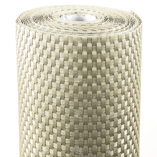 Polyrattan Sichtschutz in Beige